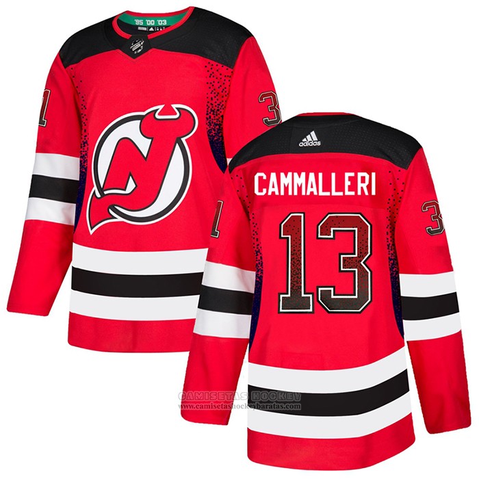 Camiseta Hockey New Jersey Devils Cammalleri Drift Fashion Rojo